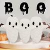 3 Pcs Ghost Halloween Pillows Room DecorationCute Ghost-2 Throw Pillow Decorative Spooky Home Decoration Halloween Bedroom Sofa Couch Supplies view 1
