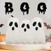 3 Pcs Ghost Halloween Pillows Room DecorationCute Ghost-3 Throw Pillow Decorative Spooky Home Decoration Halloween Bedroom Sofa Couch Supplies view 1
