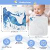 WELLDAY Watercolor Blue Mermaid Baby Towel Ultra Soft Hooded Towels for Babies - Ultra Absorbent Cotton Bath Towels 35x35 Inch view 4