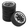 12-Spoke 12mm Hex Hub Wheel Rims & Rubber Tires & OD 2.55" Rubber Tires & Metal Wheel Rims 12mm Hex Hub view 2