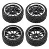 12-Spoke 12mm Hex Hub Wheel Rims & Rubber Tires & OD 2.55" Rubber Tires & Metal Wheel Rims 12mm Hex Hub view 4