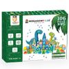 MEGAGONTILES Dinosaur Magnetic Tiles Set 106PCS | STEM-Authenticated Magnet Building Blocks with Dinosaur Animals | Educational Construction Toy for Toddlers & Kids Ages 38 (Boys & Girls) view 1