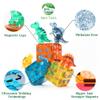 MEGAGONTILES Dinosaur Magnetic Tiles Set 106PCS | STEM-Authenticated Magnet Building Blocks with Dinosaur Animals | Educational Construction Toy for Toddlers & Kids Ages 38 (Boys & Girls) view 3