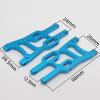 2pcs HSP 106019 Aluminum Front Lower Suspension Arm 06011 1/10 Upgrade Parts For 94107 94106 94170(Yellow) view 3