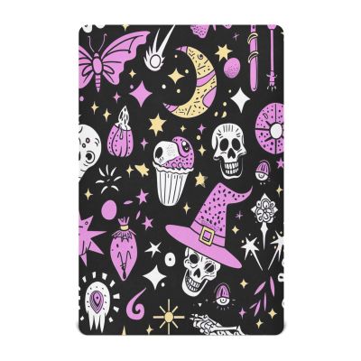 Nander Halloween Skull Magic Crib Sheets for Boys or Girls,Fitted Crib Sheet for Standard Size Crib and Toddler Mattresses, Soft and Breathable-S