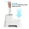 2-Step Stool for Kids - Toddler Anti-Slip Step Stool for Bathroom Sink/Toilet Potty Training/Kitchen Counter, 10" Height, 220 lbs Capacity, Durable & Stable (2Packs White) view 4