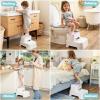 2-Step Stool for Kids - Toddler Anti-Slip Step Stool for Bathroom Sink/Toilet Potty Training/Kitchen Counter, 10" Height, 220 lbs Capacity, Durable & Stable (2Packs Pink) view 2