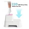 2-Step Stool for Kids - Toddler Anti-Slip Step Stool for Bathroom Sink/Toilet Potty Training/Kitchen Counter, 10" Height, 220 lbs Capacity, Durable & Stable (2Packs Pink) view 4