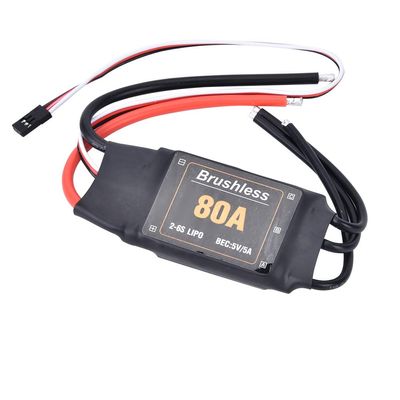 80A Brushless ESC, RC Electric Speed Controller, RC ESC for RC Drone Airplane Helicopter Brushless Motors