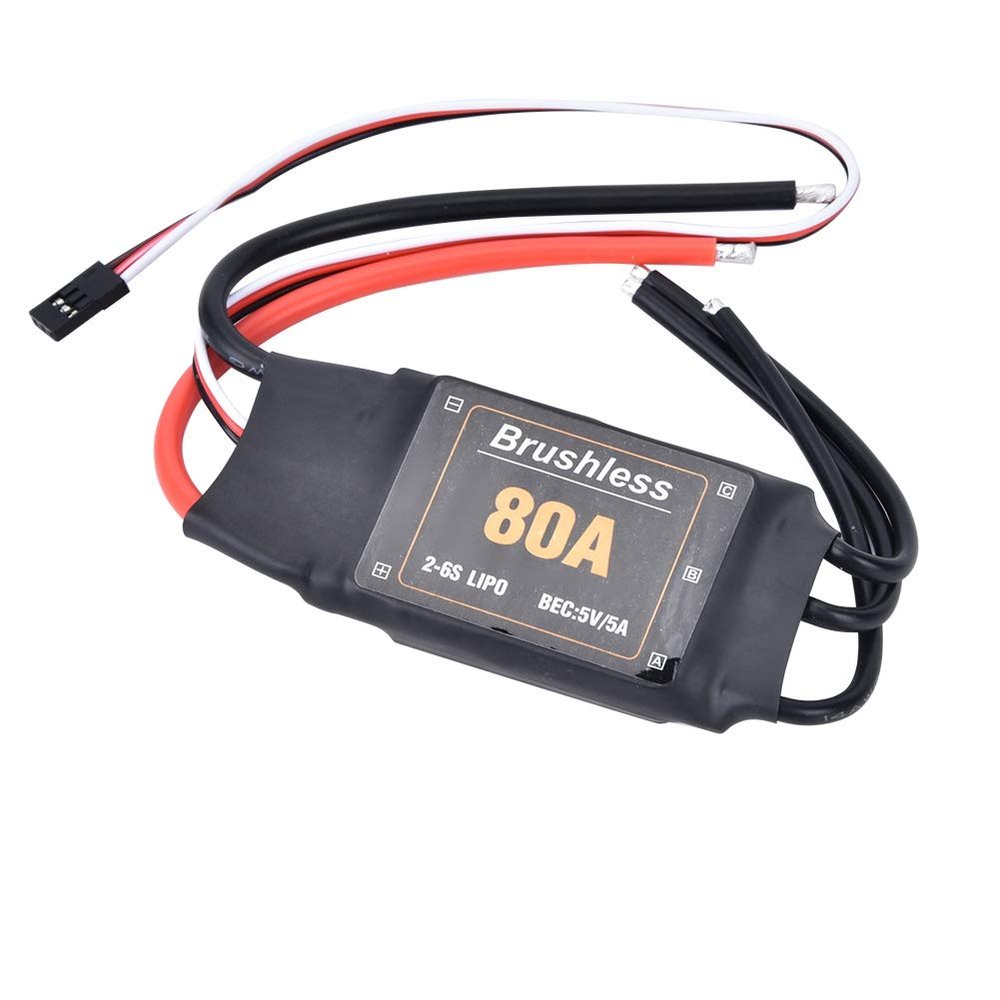 80A Brushless ESC, RC Electric Speed Controller, RC ESC for RC Drone Airplane Helicopter Brushless Motors
