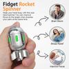 Alloy Atomic Bomb Fidget Spinner Toy for Kids Adults, 3 in 1 EDC Cliker Finger Slider, Metal Gadget Kinetic Desk Toy Hand Spinner, Stress Relief ADHD, Table Decoration, Fun Idea Gift for Man Boy view 3