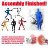 (Assembly Completed) Titan13 Action Figure Set,Upgrade Lucky Robot 13 Action Figures,3D Printed Multi-Jointed Movable,Nova 13 Action Figure for Collectors Desktop Decorations (Blue) view 2