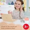 Fisher-Price Wood Pretend Play Work from Home Set, 9-Piece Office Playset with Wooden Toy Laptop & Phone for Preschool Kids Ages 3+ Years view 2