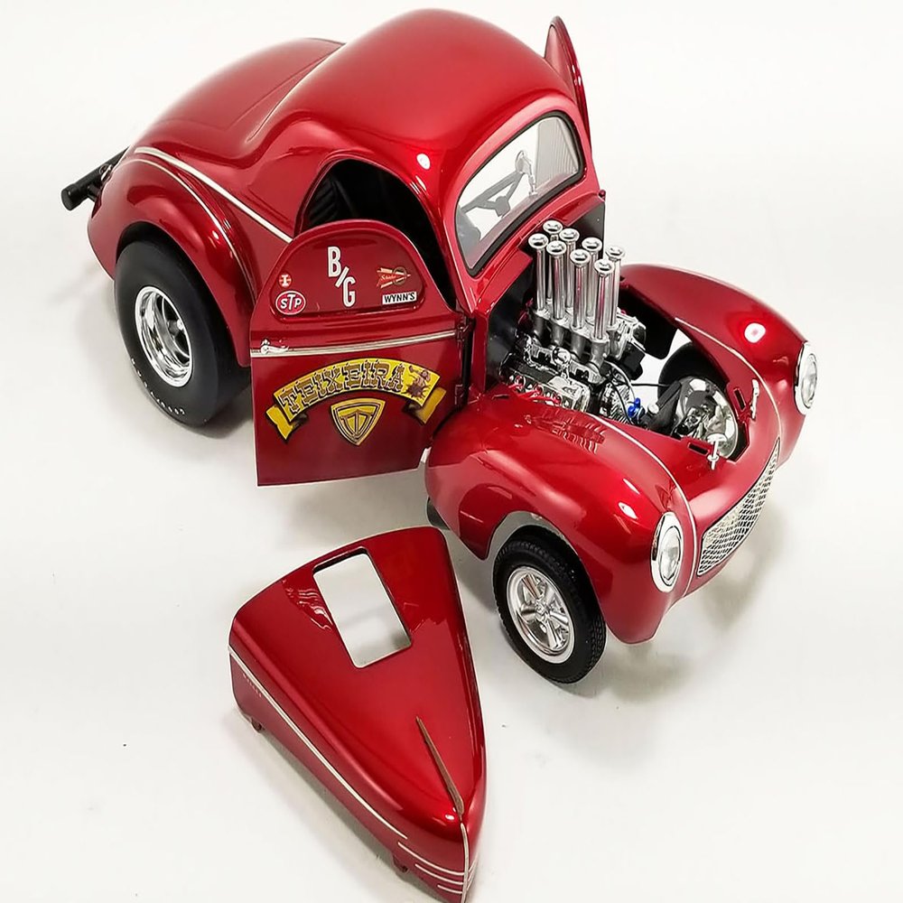 1940 Gasser Red Metallic with Graphics Limited Edition to 262 pieces Worldwide 1/18 Diecast Model Car by ACME A1800928