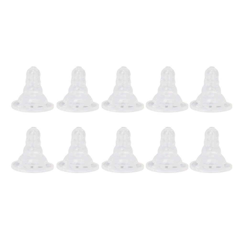 10Pcs Goat Nursing Nipple, Milk Bottle Bucket Nipple Replacement, Soft Silicone Thicken Lamb Feeding Nipples, Small Animal Milk Drink Nipple, Milk Nipples for Pig Sheep Cattle