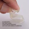 10Pcs Goat Nursing Nipple, Milk Bottle Bucket Nipple Replacement, Soft Silicone Thicken Lamb Feeding Nipples, Small Animal Milk Drink Nipple, Milk Nipples for Pig Sheep Cattle view 3