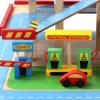 Menolana Play Garage Playset Simulation Cars Track Role Play Realistic Petrol Pump Wooden Car Garage Playset for Imagination Preschool view 4