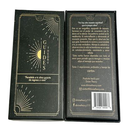 Divine Theory Oracle Cards Deck 55 Cards, Oracle Cards with Meaning on Them, Spirit Guides Oracle Cards (Spanish)