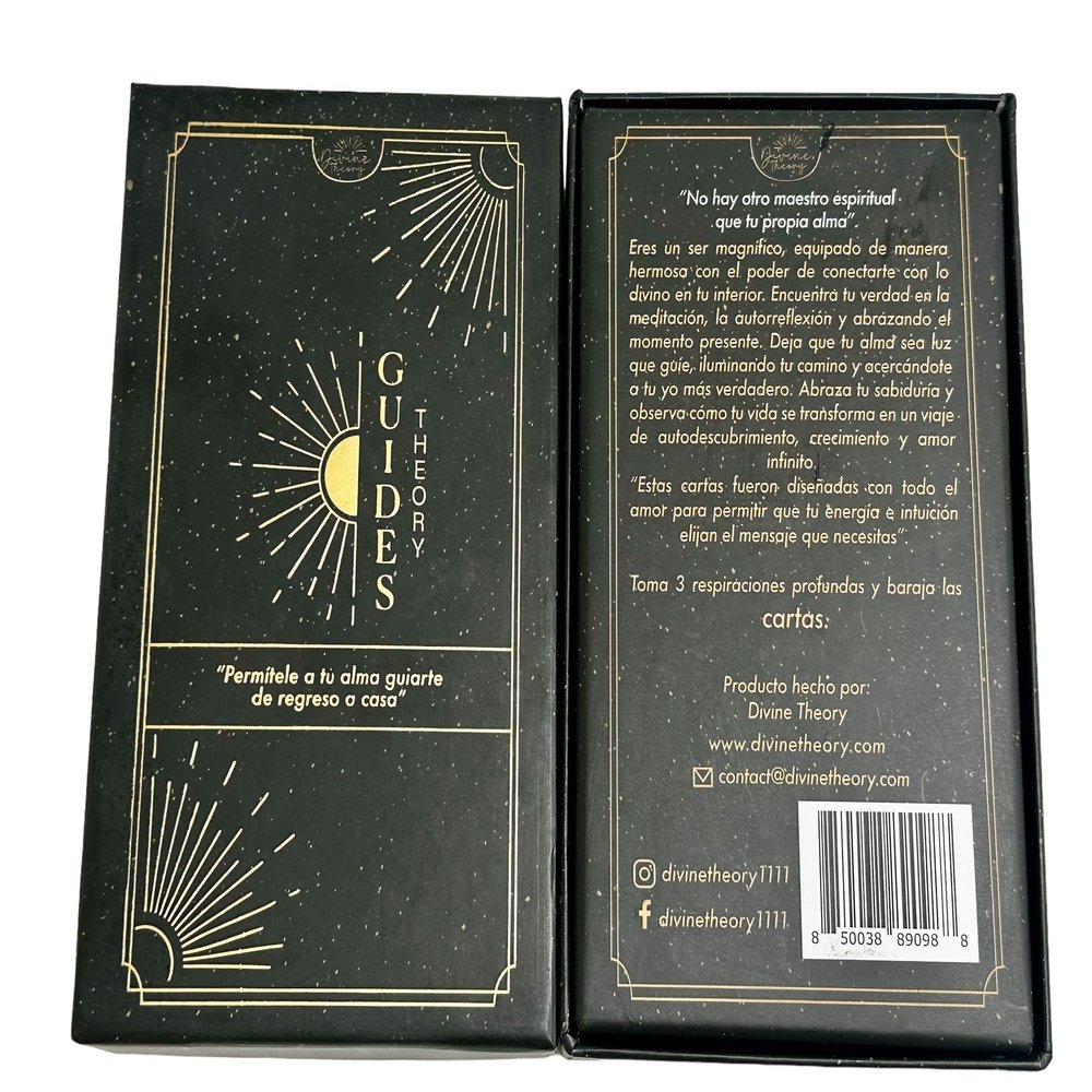 Divine Theory Oracle Cards Deck 55 Cards, Oracle Cards with Meaning on Them, Spirit Guides Oracle Cards (Spanish)