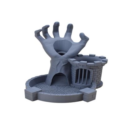 Dead Mans Hand Dice Tower and Dice Jail - DND Dice Tower - DND Dice Jail - Tabletop RPG Accessory - Dice Tray - Dice Tower - Dice Jail - Dice Roller - Role Playing Games
