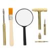 1 Set Dinosaur Dig Tools Kit: Archaeological Excavation Tool Set with Mini Hammer Chisel Brush Scraper Kit view 1