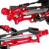 hopsupRC RC Suspension Arms Set&Steering Block Knuckles&Drive Shaft Axles Upgrades Part for 1/10 Kraton 4S V2 BLX,Outcast 4S V2 BLX,CVD Driveshafts Suspension Arms Hubs Caster Blocks.Red(Only Fit V2) view 4