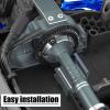 hopsupRC RC Aluminum Motor Mount Gear Cover- 57T Spur Gear Slipper Clutch Differential Upgrades Part for 1/10 Kraton/Outcast 4S V2,Senton/Vorteks 223S V4,Typhon 223S V4,Diff Gear Gearbox.Titanium view 3