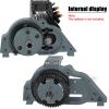 hopsupRC RC Aluminum Motor Mount Gear Cover- 57T Spur Gear Slipper Clutch Differential Upgrades Part for 1/10 Kraton/Outcast 4S V2,Senton/Vorteks 223S V4,Typhon 223S V4,Diff Gear Gearbox.Titanium view 4