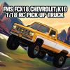 FCX18 FMS 1/18 Chevrolet K10 RC Truck, Officially Licensed 4WD RC Crawler 2 Speeds Switch with LED Lights, Off-Road RC Model for Adults (Yellow) view 4