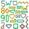 120Pcs Wacky Tracks Snap Click Toys for Party Favors, Snake Puzzles Fidget Bulk Toys for School Classroom Prize, Goodie Bag Stocking Stuffers, Christmas Easter Thanksgiving Gifts for Kids Students view 1