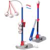 AuntyFey Tball Set, Tee Ball Set, Kids Baseball Bat, Tball Set for Toddlers 3-5, Toddler Baseball Bat, T Ball Sets for Kids 3-5 Boy, Blue view 1