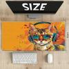 TCG Playmat Board Game Mat Plus 50 Pcs Card Sleeves, 24 x 14 inches Durable Stitched Table Mats Games Mousepad with Zones for MTG RPG CCG Trading Card Game Play Mat, Color Music Cat view 2