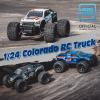 FMS FMT24 1/24 Chevrolet Colorado Brushed RC Truck RTR, Basher RC Cars, 4X4 Off-Road Hobby Grade Waterproof 2-Speed Switch RC Crawler with 370 Motor for Adults (Black) view 2