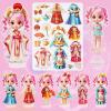 PainZieteg Magnetic Dress Up Dolls,Paper Dolls for Girls Ages 4-10,DIY Princess Magnetic Dress-Up Doll Pretend Play Set, Great for Girl Birthday (Liz) view 1