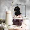 18pcs Glitter Dessert Cupcake Topper Male Theme Decor Supplies Bachelorette Bridal Shower Wedding Engagement Birthday Night Out Hen Movie Wedding Anniversary Party Decoration view 2