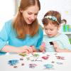 PainZieteg Magnetic Dress Up Dolls,Paper Dolls for Girls Ages 4-10,DIY Princess Magnetic Dress-Up Doll Pretend Play Set for Birthday (Lea) view 2