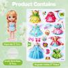 PainZieteg Magnetic Dress Up Dolls,Paper Dolls for Girls Ages 4-10,DIY Princess Magnetic Dress-Up Doll Pretend Play Set for Birthday (Lea) view 3