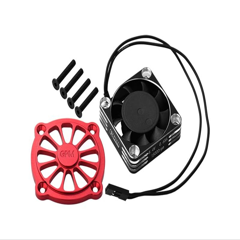 GPM 7075 Alloy Motor Heatsink with Metal Frame Cooling Fan and Protective Cover for ARRMA 1/10 2Wd Gorgon 4X2 Mega 550-Ara3230