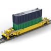 EnuoChbuild City Freight Train Set Stackable Container Trucks Building Set, Carriage with Container MOC Collectible Train Display Set - 2163 Pieces, 49.3 x 7.2 x 6.2cm, 96ZE296476GC914FO5T78J view 2