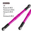 RCMYou RC 7075 Aluminum Turnbuckles Camber Links Upgrades Part for 1/8 Kraton Notorious Outcast 6s BLX 1/7 Fireteam 6s BLX,Turnbuckles Camber Links w/25T Servo Arm,Pink view 2