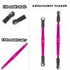 RCMYou RC 7075 Aluminum Turnbuckles Camber Links Upgrades Part for 1/8 Kraton Notorious Outcast 6s BLX 1/7 Fireteam 6s BLX,Turnbuckles Camber Links w/25T Servo Arm,Pink view 4