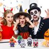 JOINPAYA 7 Pcs Halloween Wind Up Supplies: Jumping Walking Pumpkin Pirate Plastic Trick Props Bouncy Simulation Scary Doll for Goody Bag Filler view 3