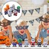 JOINPAYA 7 Pcs Halloween Wind Up Supplies: Jumping Walking Pumpkin Pirate Plastic Trick Props Bouncy Simulation Scary Doll for Goody Bag Filler view 4