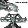 RCMYou RC Aluminum Turnbuckles Camber Links Upgrades Part for 1/8 Typhon 6s BLX 1/7 Felony 6s BLX Infraction Limitless,7075 Alloy Turnbuckles Camber Links w/25T Servo Arm,Black view 3