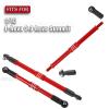 BRCatWPark Aluminum Turnbuckles Camber Links Upgrades Part for 1/10 E-Revo 2.0 Revo Summit,8Pcs RC Alloy Adjustable Turnbuckles Hop-Up,Replace Part#5319X 5338R,Red view 2