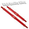 BRCatWPark Aluminum Turnbuckles Camber Links Upgrades Part for 1/10 E-Revo 2.0 Revo Summit,8Pcs RC Alloy Adjustable Turnbuckles Hop-Up,Replace Part#5319X 5338R,Red view 3
