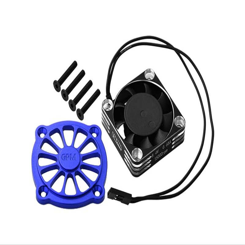 GPM 7075 Alloy Motor Heatsink with Metal Frame Cooling Fan and Protective Cover for ARRMA 1/10 2Wd Gorgon 4X2 Mega 550-Ara3230
