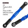RCMYou RC Aluminum Turnbuckles Camber Links Upgrades Part for 1/8 Typhon 6s BLX 1/7 Felony 6s BLX Infraction Limitless,7075 Alloy Turnbuckles Camber Links w/25T Servo Arm,Navy Blue view 2