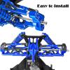 RCMYou RC Aluminum Turnbuckles Camber Links Upgrades Part for 1/8 Typhon 6s BLX 1/7 Felony 6s BLX Infraction Limitless,7075 Alloy Turnbuckles Camber Links w/25T Servo Arm,Navy Blue view 3