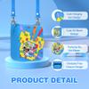 Silicone Case for Bitzee Disney Interactive Toy, Anti-Scratch, Washable, Shockproof Silicone Protective Cover for Bitzee Disney Interactive Toy Electronic Pets Accessories with Lanyard - Blue view 3